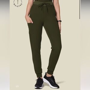 Women's Mandala Olive Scrub Set